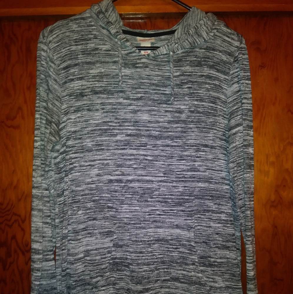 Mossimo Black & White Marbled Hoodie